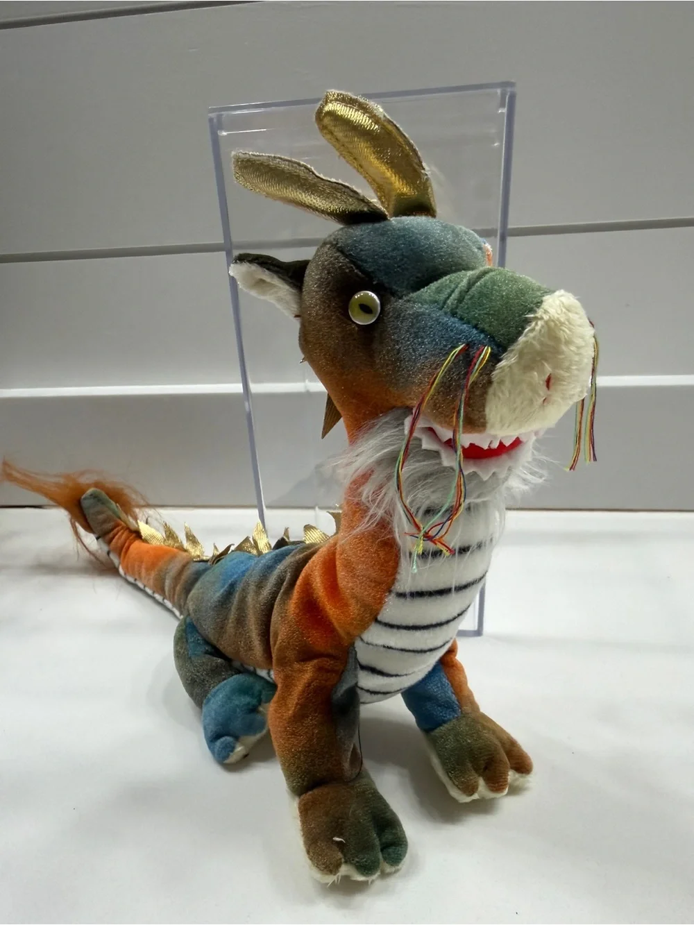 TY Beanie Baby Zodiac •Dragon” Soft Reptile Stuffed Animal